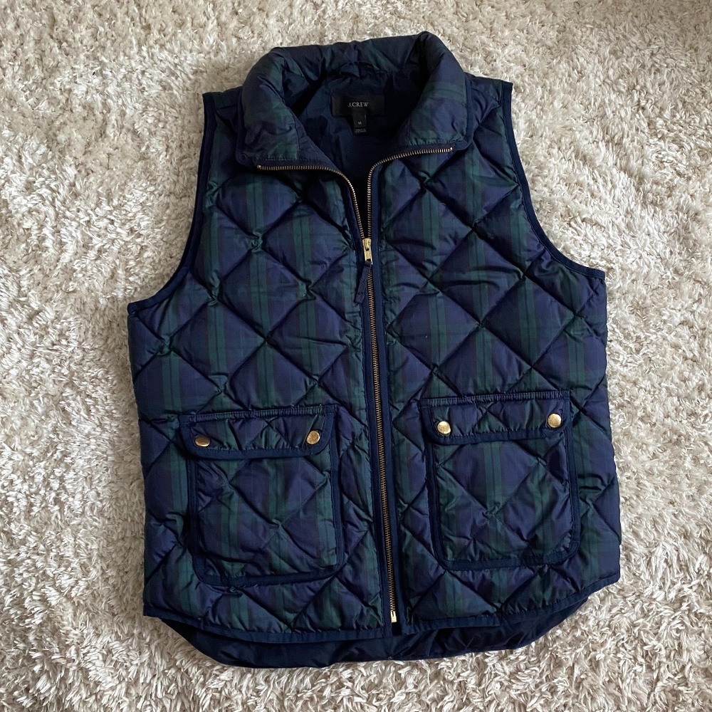 J-Crew quilted vest